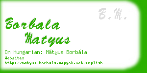 borbala matyus business card